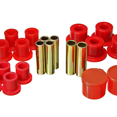 Energy Suspension 98-11 Ford Ranger 2/4WD Rear Leaf Spring Bushing Set - Red