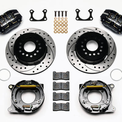 Wilwood Dynapro Dust-Boot P/S Park Brake Kit Drilled Big Ford 2.36in Offset