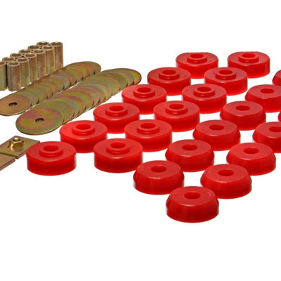 Energy Suspension Chevy 59-64 Belair/Biscayne/Caprice/Impala /59-63 El Camino Red Body Mount Set