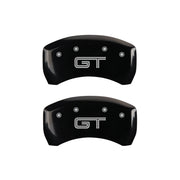 MGP Rear set 2 Caliper Covers Engraved Rear 50 Black finish silver ch