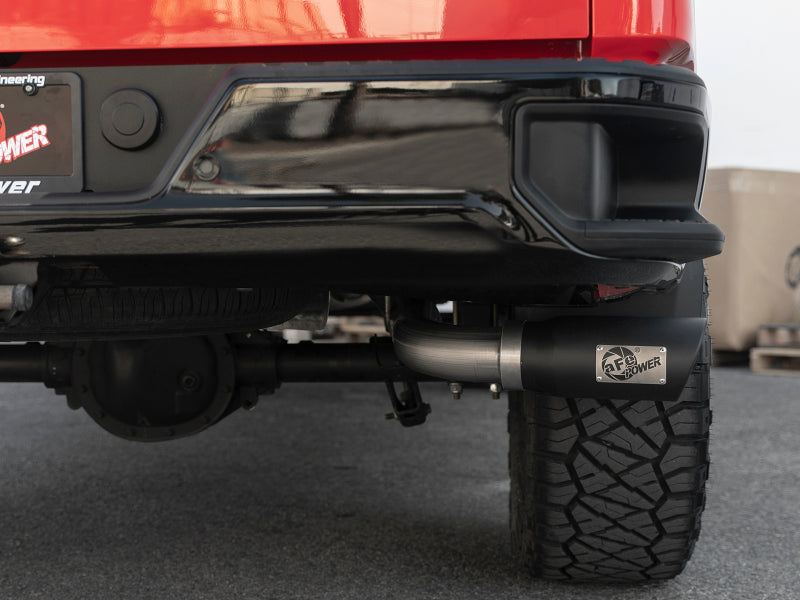 aFe Apollo GT Series 2019 GM Silverado/Sierra 1500 4.3L/5.3L 409 SS CatBack Exhaust System w/Blk Tip