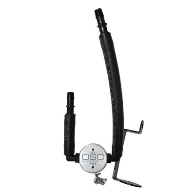 J&L 05-23 Dodge Charger 5.7L Hemi Passenger Side Oil Separator 3.0 - Clear Anodized