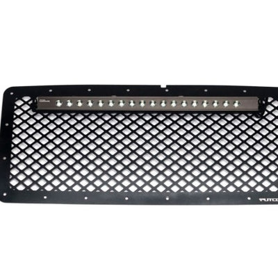 Putco 07-18 Jeep Wrangler - SS Black Grille w/ 20in Luminix Light Bar Designer FX Grilles