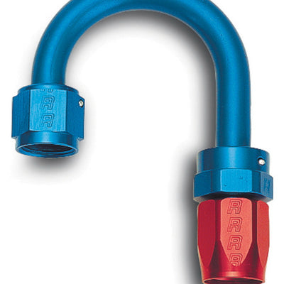 Russell Performance -6 AN Red/Blue 180 Degree Full Flow Swivel Hose End (With 1in Radius)