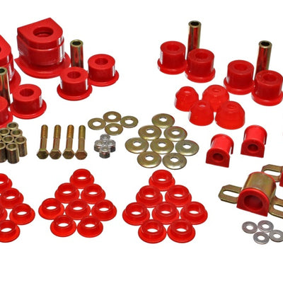 Energy Suspension 86-91 Mazda RX7 Red Hyper-Flex Master Bushing Set
