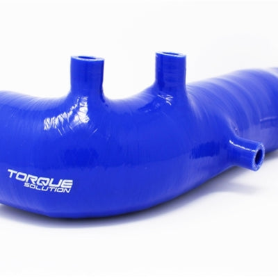 Torque Solution Turbo Inlet Hose Black: 02-07 Subaru WRX/04-18 STI/05-09 Legacy GT/04-13 FTX - Blue