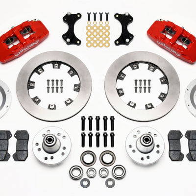 Wilwood Dynapro 6 Front Hub Kit 12.19in Red WWE ProSpindle