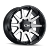 ION Type 143 20x10 / 8x165.1 BP / -19mm Offset / 125.2mm Hub Black/Machined Wheel