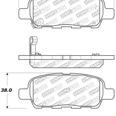 StopTech Performance 6/02-08 350z / 01-08 G35 Rear Brake Pads