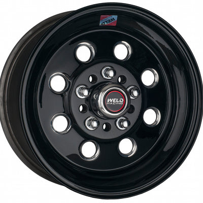 Weld Draglite 15x8 / 5x4.5 & 5x4.75 BP / 4.5in. BS Black Wheel - Non-Beadlock