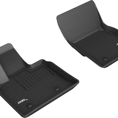 3D MAXpider 18-21 Alfa Romeo Stelvio / Stelvio Quadrifoglio Kagu 1st Row Floormats - Black