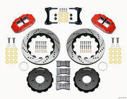 Wilwood Narrow Superlite 4R Front Hat Kit 14.00in Drill Red 2007-Up Jeep Wrangler