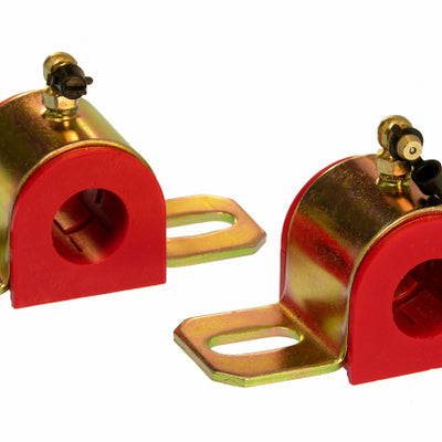 Prothane Universal 90 Deg Greasable Sway Bar Bushings - 7/8in - Type B Bracket - Red