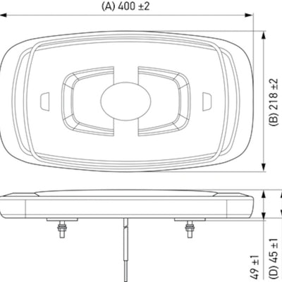 Hella L/Bar Mini 16In Led (Mv Fxd Amber)