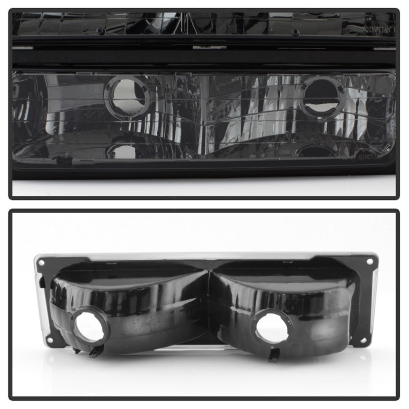 xTune Chevy Suburban 94-98 Headlights w/ Corner & Parking Lights 8pcs Smoked HD-JH-CCK88-AM-SM-SET