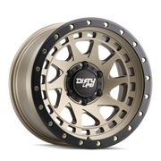 Dirty Life 9311 Enigma Pro 17x9/5x127 BP/-12mm Offset/71.5mm Hub Satin Gold Wheel - Beadlock