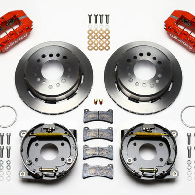 Wilwood Dynapro Low-Profile 11.00in P-Brake Kit - Red AMC 71-74 2.60in Offset