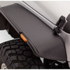 Bushwacker 07-18 Jeep Wrangler Flat Style Flares 2pc - Black