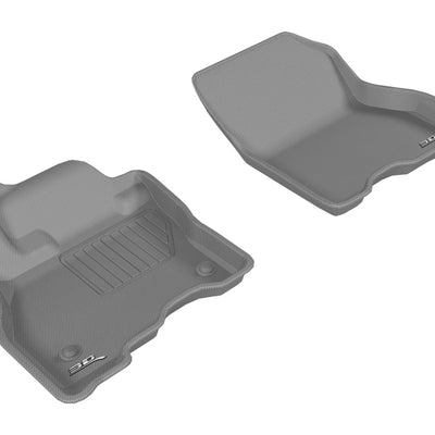 3D MAXpider 2013-2019 Nissan Leaf Kagu 1st Row Floormat - Gray