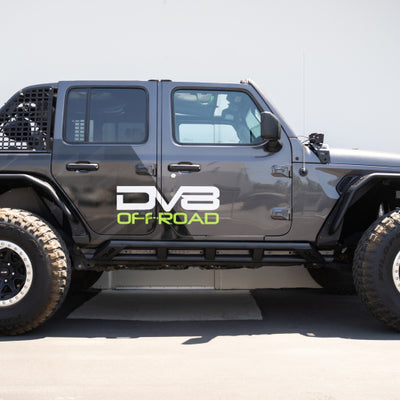 DV8 Offroad 18-23 Jeep Wrangler JL 4 Door FS-15 Series Rock Sliders