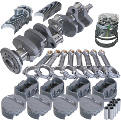 Eagle Chevy Pro Street 384 Rotating Assembly 4140 Crankshaft w/ 4340 I Beam Rods & Flat Top Pistons