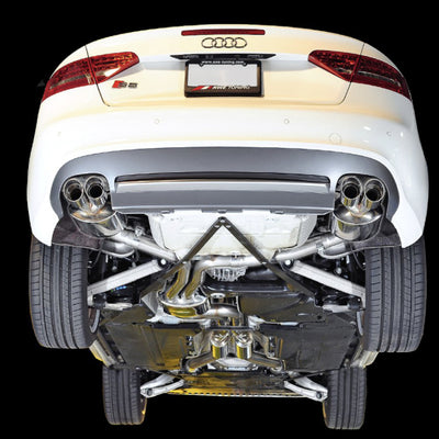 AWE Tuning Audi B8 / B8.5 S5 Cabrio Touring Edition Exhaust - Non-Resonated - Chrome Silver Tips