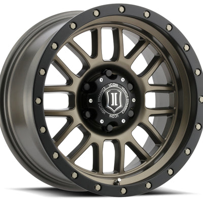 ICON Alpha 17x8.5 6x135 6mm Offset 5in BS 87.1mm Bore Bronze Wheel