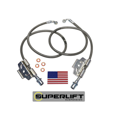 Superlift 03-13 Dodge Ram 2500/3500 w/ 4-6in Lift Kit (Pair) Bullet Proof Brake Hoses