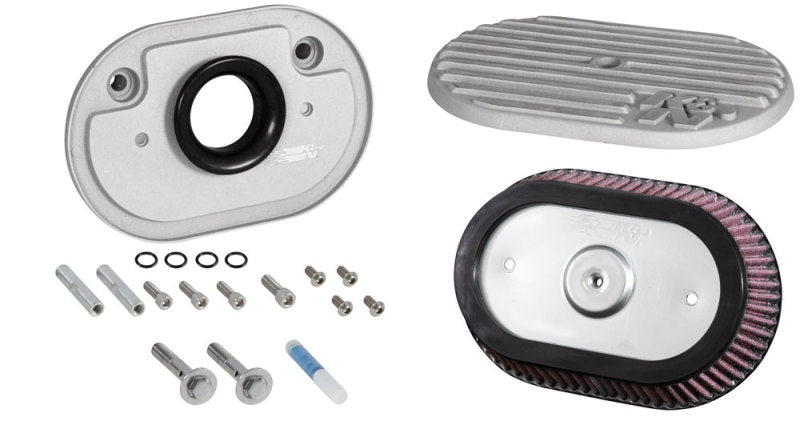 K&N Street Metal Intake System 2017 Harley-Davidson Shaker Silver H/D Touring Models