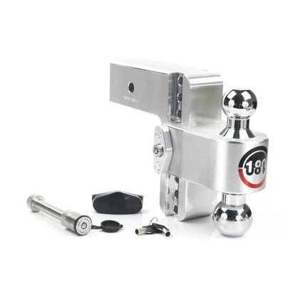 Weigh Safe 180 Hitch 6in Drop Hitch & 3in Shank (10K/21K GTWR) w/WS05 - Aluminum