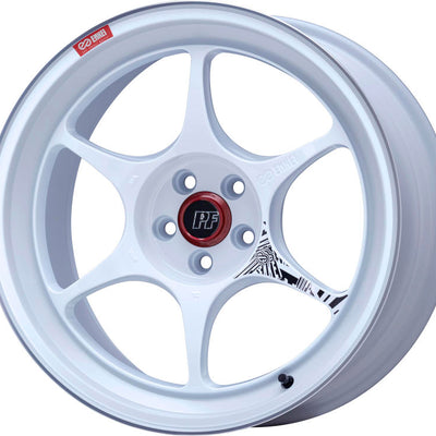 Enkei PF06 18x9.5 5x114.3 40mm Offset 75mm Bore White Machined