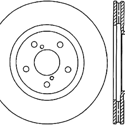StopTech Power Slot 09-10 Subaru Impreza CRYO Front Right Slotted Rotor