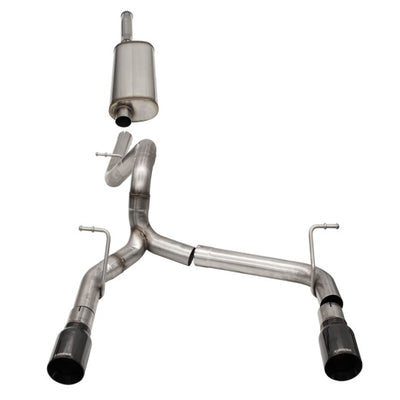 Corsa 2018-2025 Jeep Wrangler JLU 3.6L 2.75in Sport Cat-Back Exhaust w/ 4in Black Tips