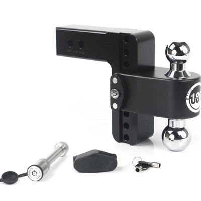 Weigh Safe 180 Hitch 6in Drop Hitch & 2.5in Shank (10K/18.5K GTWR) w/WS05 - Black Cerakote