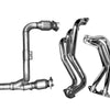 BBK 07-11 Jeep 3.8 V6 Long Tube Exhaust Headers And Y Pipe And Converters - 1-5/8 Chrome