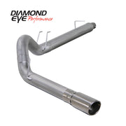 Diamond Eye KIT 5in Catback RPLCMENT PIPE Single SS: 03-07 FORD 6.0L F250-F350