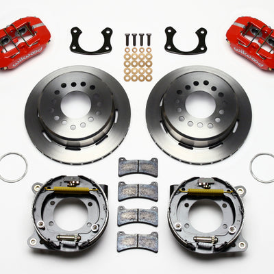Wilwood Dynapro Low-Profile 11.00in P-Brake Kit - Red New Big Ford 2.36in Offset