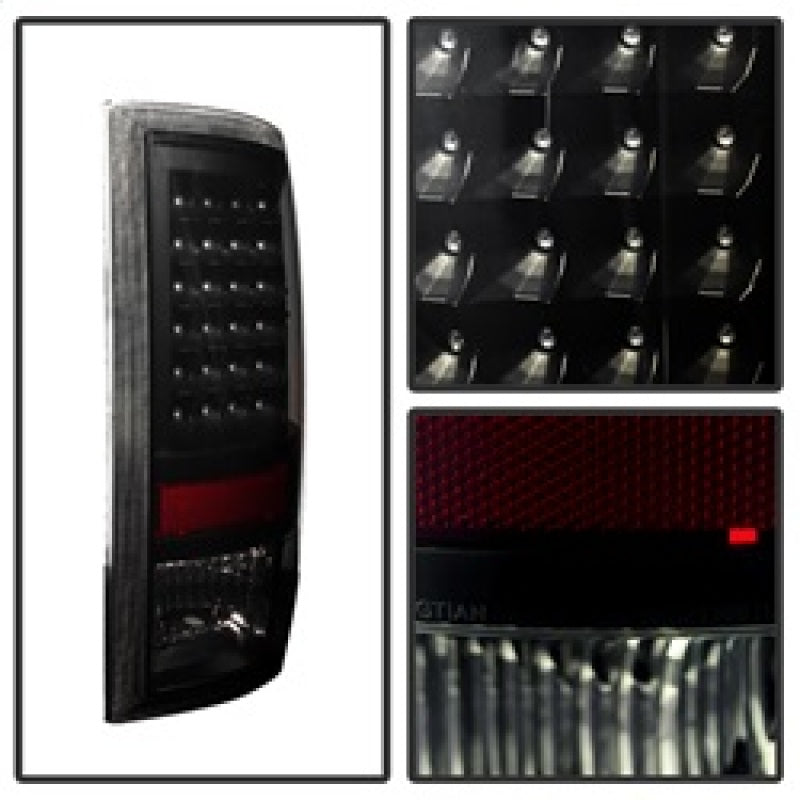 xTune Dodge Ram 1500 09-14 LED Tail Lights Incandescent Model Only Black Smoke ALT-JH-DR09-LED-BKSM