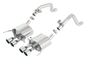 Borla 2014 Chevy Corvette C7 w/ AFM w/o NPP Atak Rear Section Exhaust Quad Rd Rl IC Tips