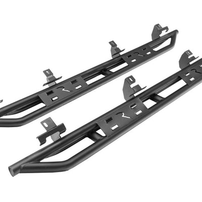 Rampage 20-22 Jeep Gladiator SRS Sidebar Rock Crawler Steps - Black