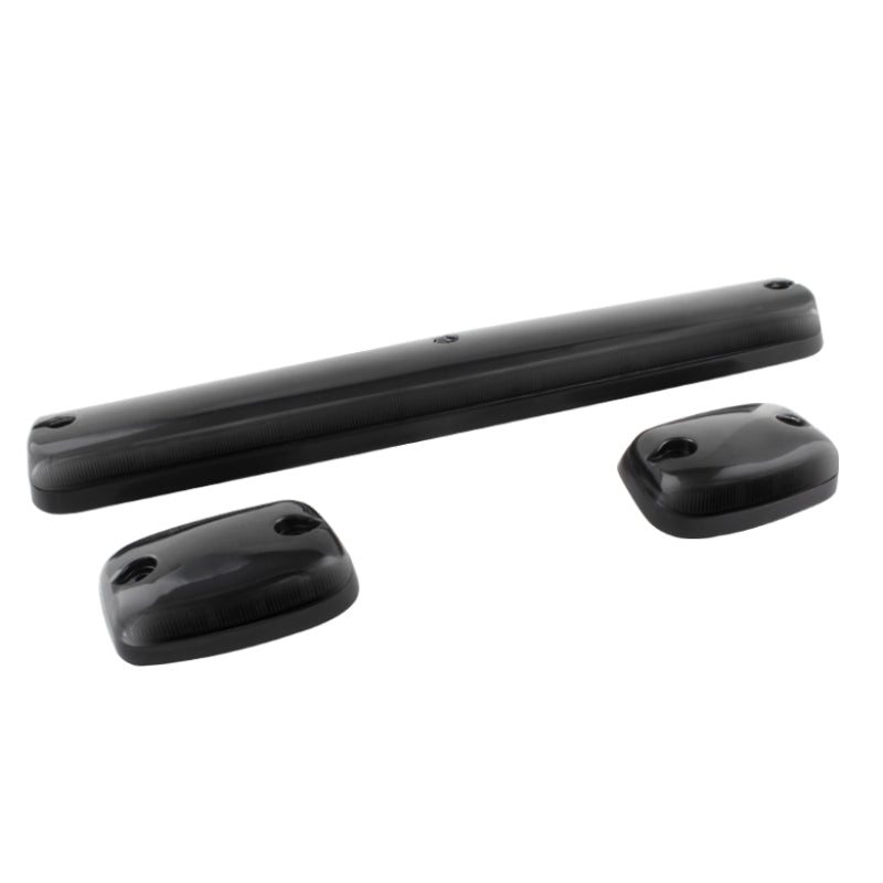 xTune Chevy Silverado 07-13 Amber LED Cab Roof Lights Smoke ACC-LED-CS07-CR-SM