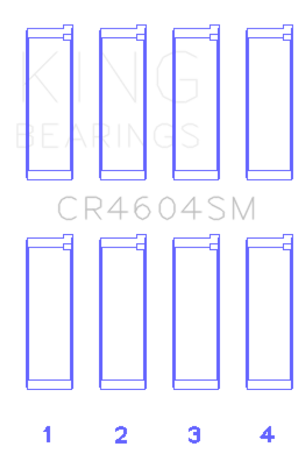 King Engine Bearings Ford 2.3L Duratec/Mazda L3-VDT MZR Turbo Con Rod Bearing Set