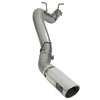 aFe LARGE BORE HD 5in 409-SS DPF-Back Exhaust w/Polished Tip 2017 GM Duramax V8-6.6L (td) L5P