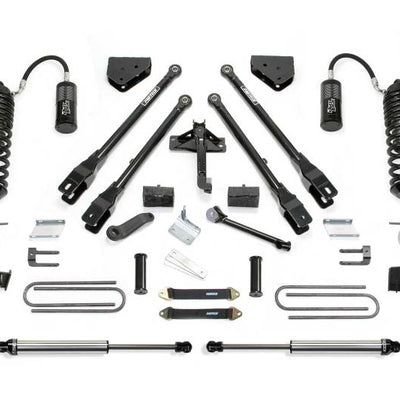 Fabtech 11-16 Ford F250 4WD w/o Factory Overload 8in 4Link Sys w/4.0 R/R & 2.25