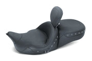 Mustang 08-21 Harley Electra Glide,Rd Glide,Rd King,Str Glide Touring Heated 1PC Seat Pearls-Black