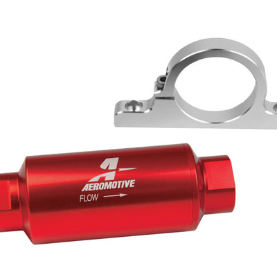 Aeromotive Filter / Bracket Combo Kit - 12304 Filter / 12305 Billet Bracket