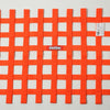 RaceQuip Orange 18in H x 24W SFI Ribbon Window Net