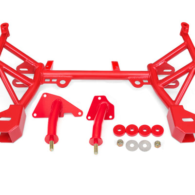 BMR 93-02 4th Gen F-Body K-Member LT1 Motor Mounts Pinto Rack Mounts Red