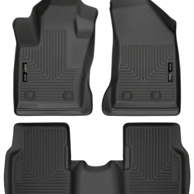 Husky Liners 2017 Jeep Compass Weatherbeater Black Front & 2nd Seat Floor Liners
