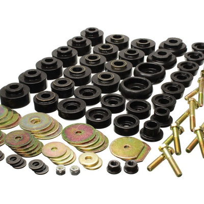 Energy Suspension 68-70 Chevrolet Biscayne/Bel Air/Caprice/Impala Body Mount Set w/ Hardware - Black